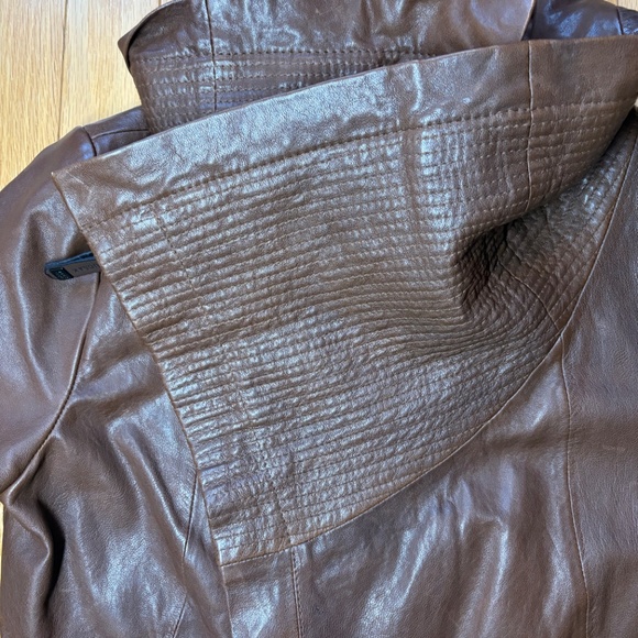 Rudsak Leather Jacket, Brown, Size Small - Picture 8 of 15